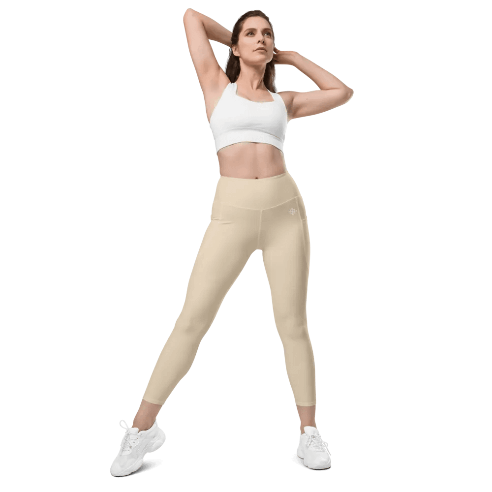 Pastel Cream Leggings with Pockets product image (9)