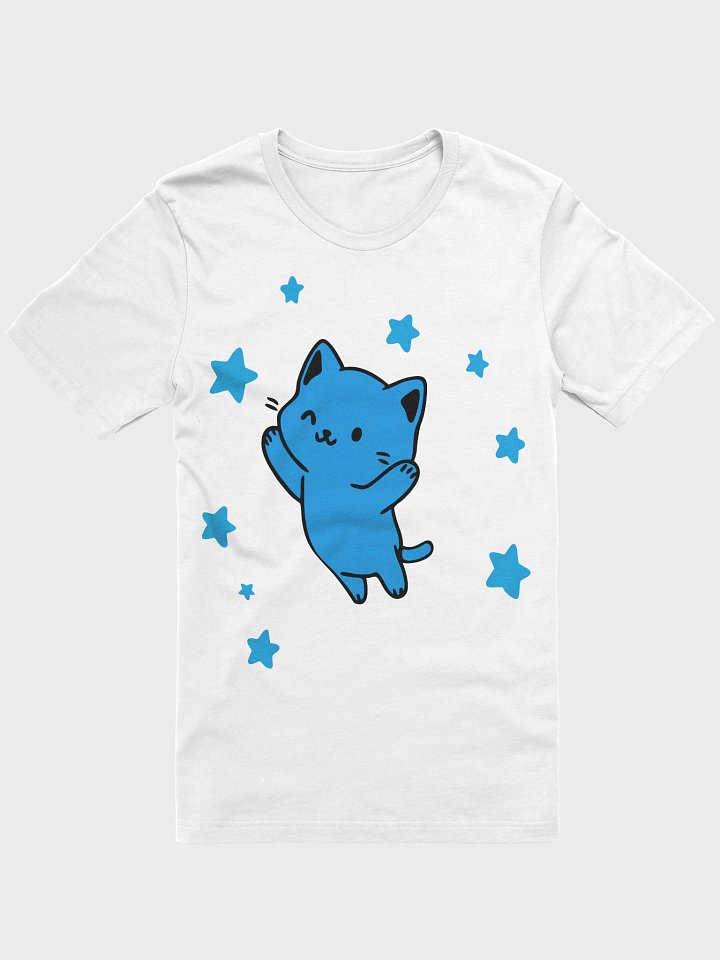 Chat bleu mignon kawaii avec étoiles product image (1)