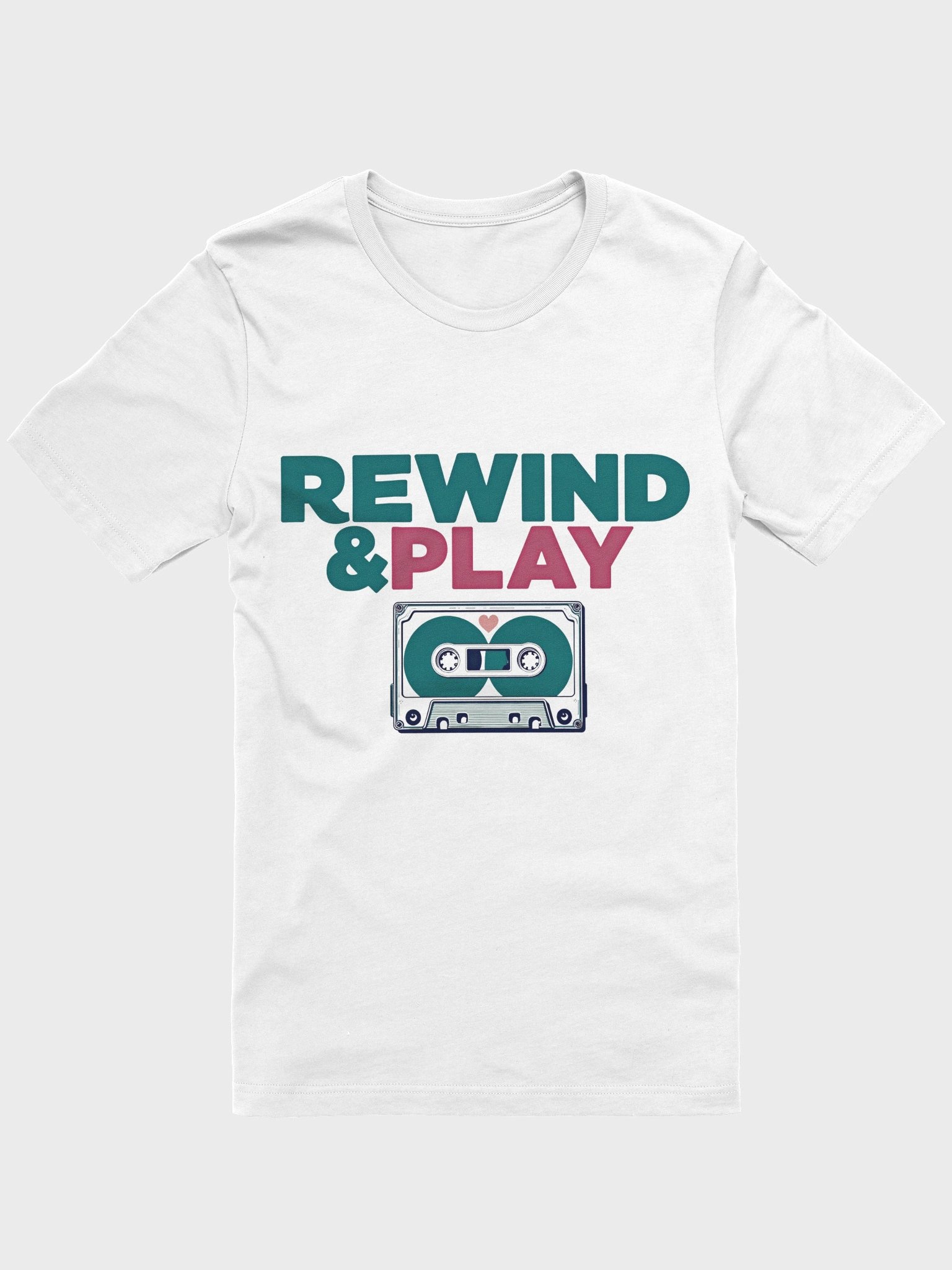 Rewind & Play Cassette Tape T-Shirt product image (2)