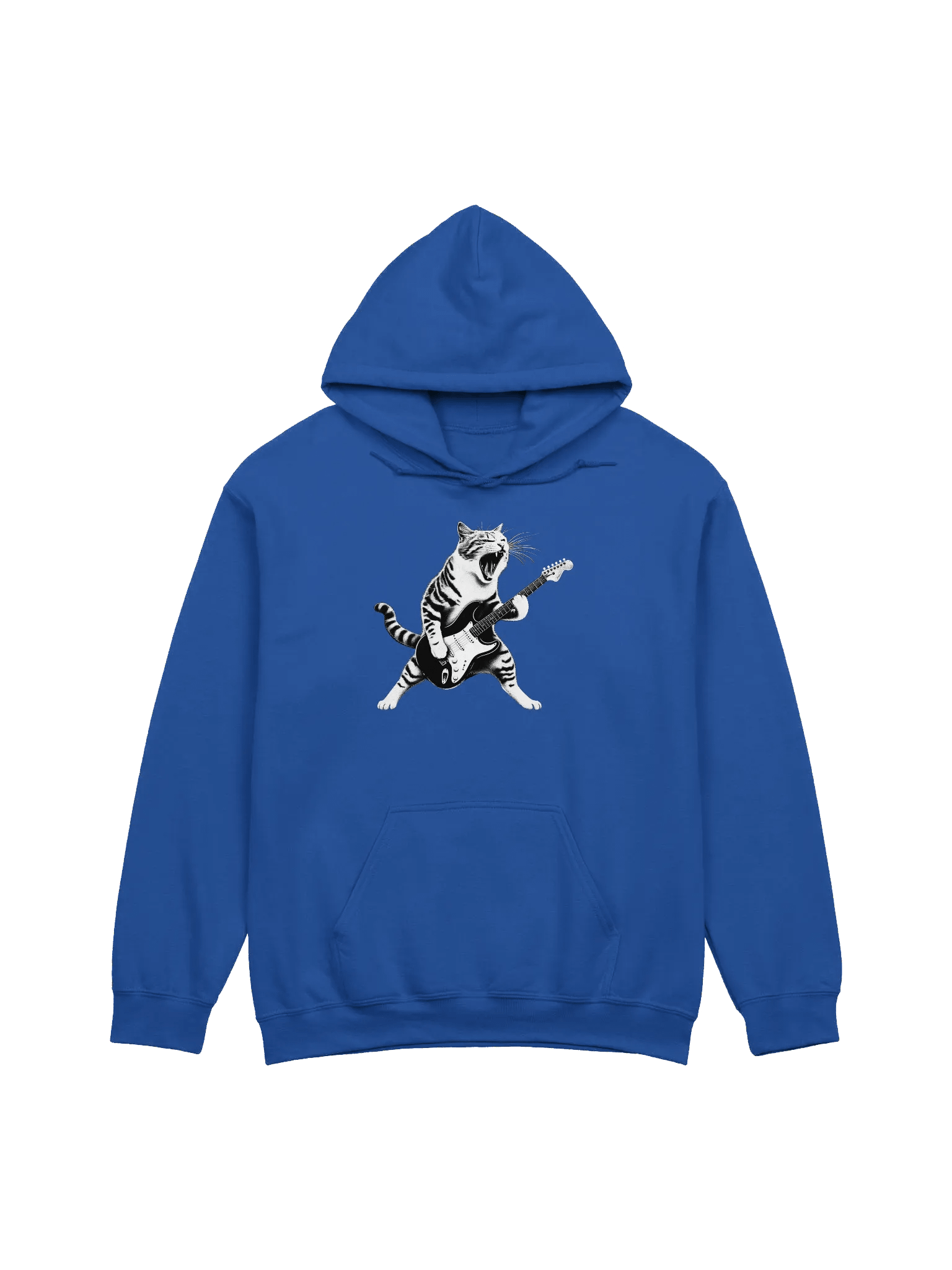 CAT PLAYING GUITAR HOODIE product image (1)
