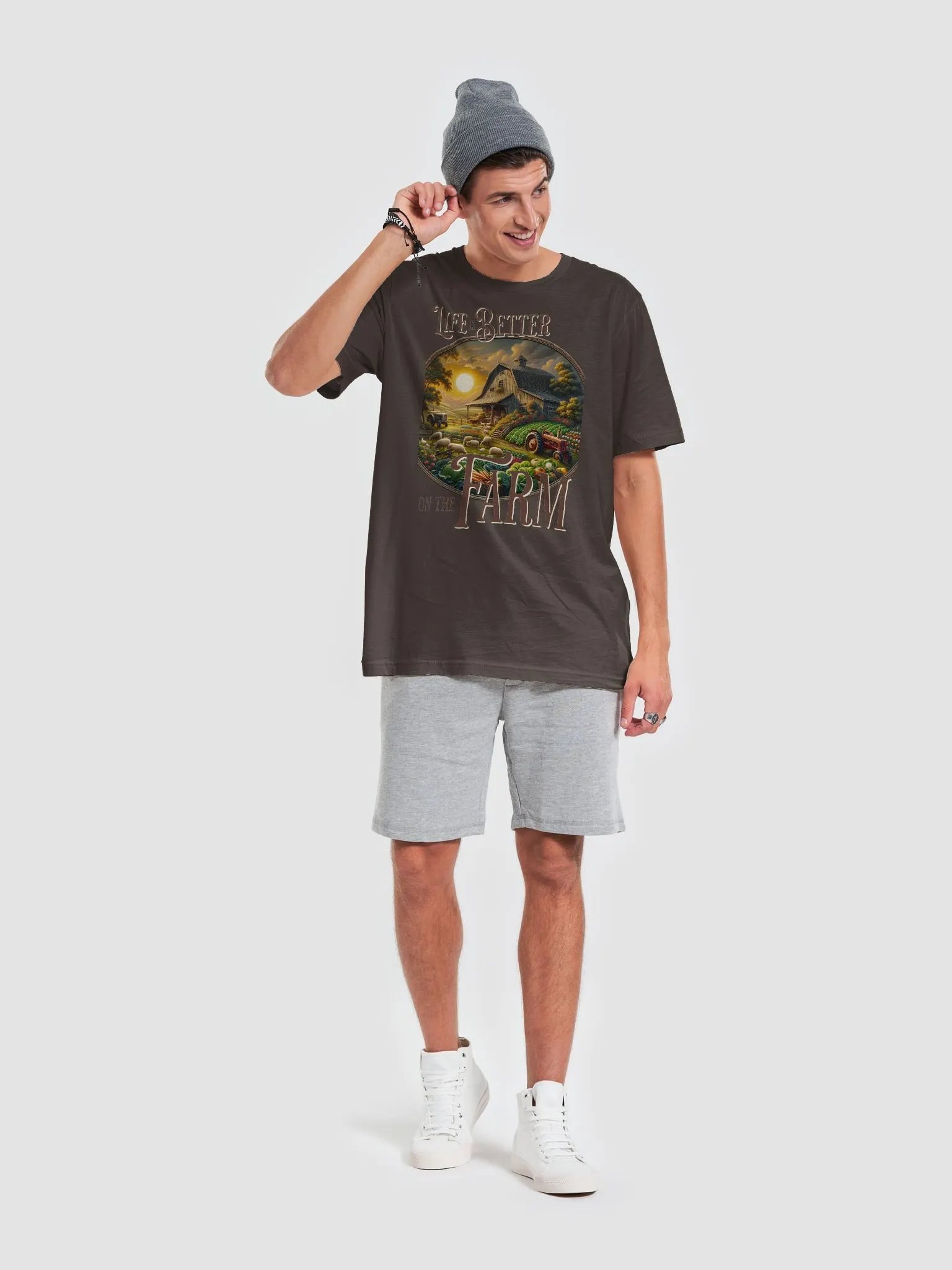 Life is Better on the Farm T-Shirt | Farm Life Feeds the Soul | Where Happiness Grows | Rooted in Simplicity | Home is in the Fields | Peace Found in Every Sunrise product image (7)