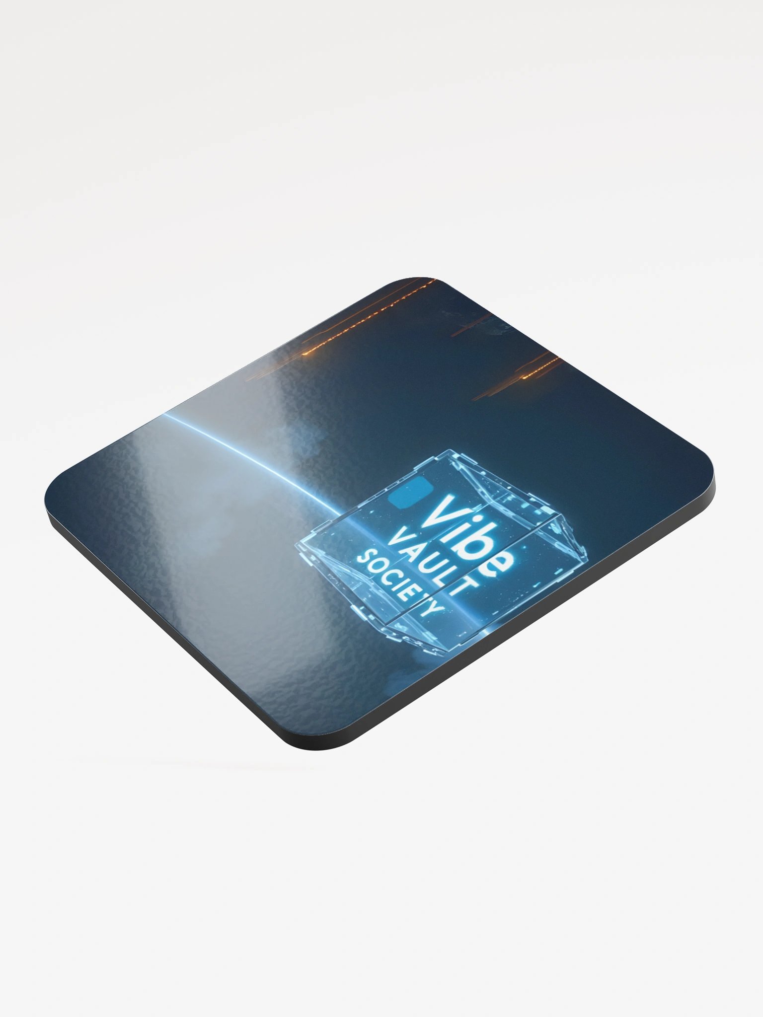 Glowing Blue Vibe Vault Coaster product image (3)