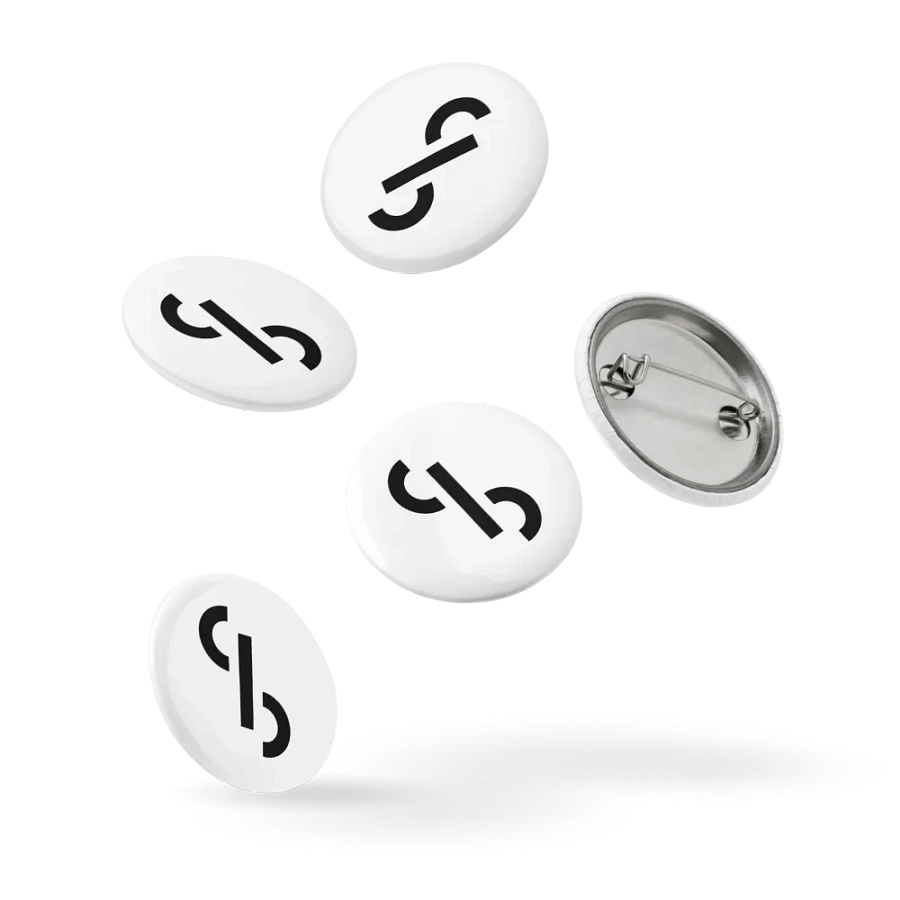 CLAUDY BEATS COLLECTION | SET OF BLACK PIN BUTTONS product image (14)