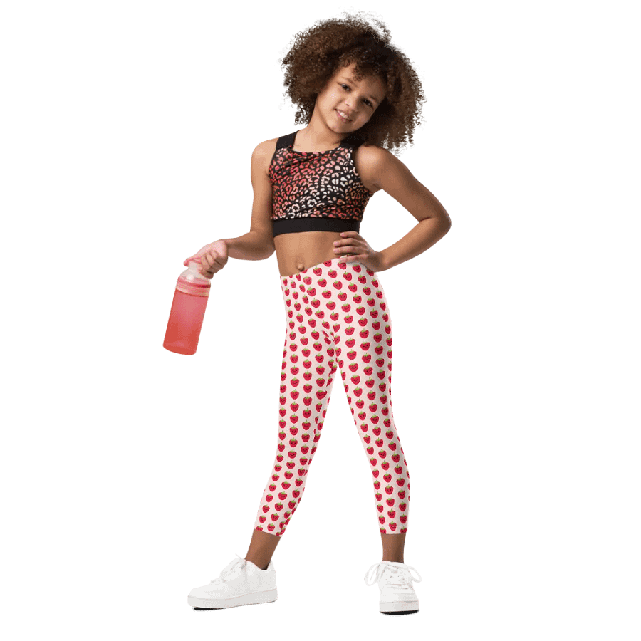 Smiley Happy Strawberry Girl's Leggings product image (6)