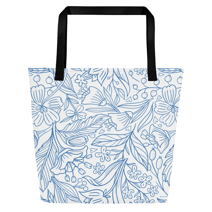 Winter Wonderland All-Over blue color print Tote Bag product image (2)