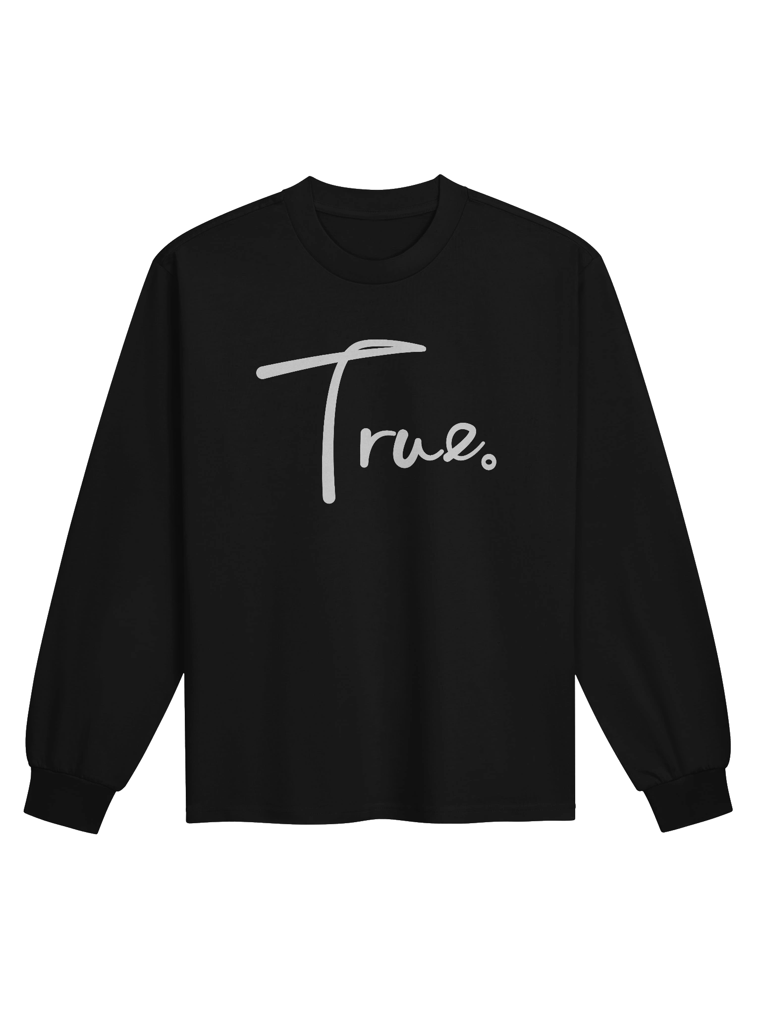 Volume Long Sleeve — in Black + Whisper White (Oversized/Unisex) product image (1)