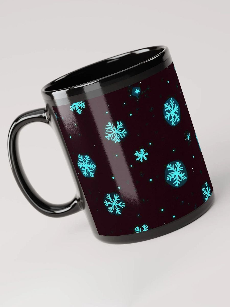 Starry Snowflake Black Mug product image (1)