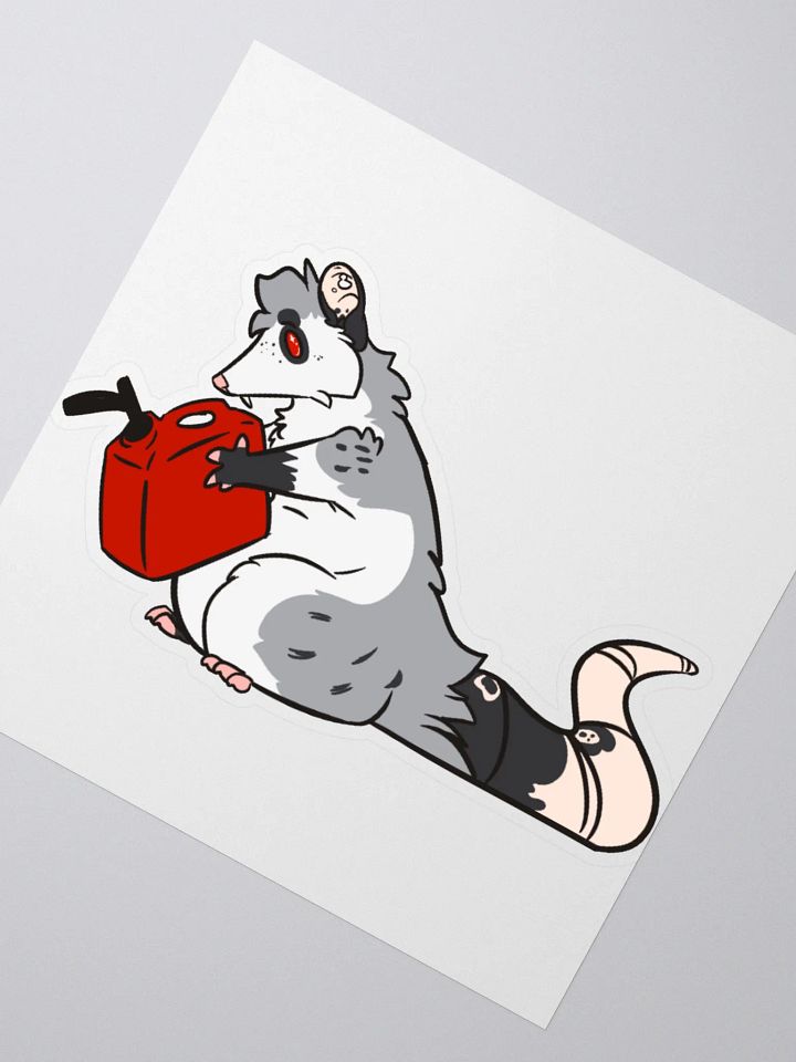 Little Opossum Gas Sticker product image (2)