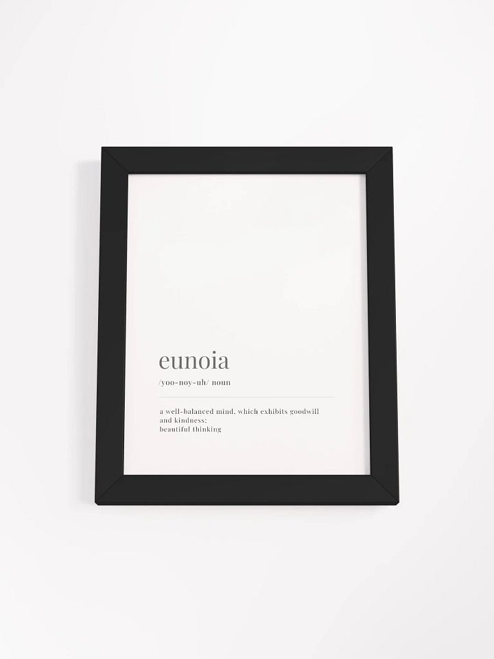 Eunoia Definition Framed Print product image (1)