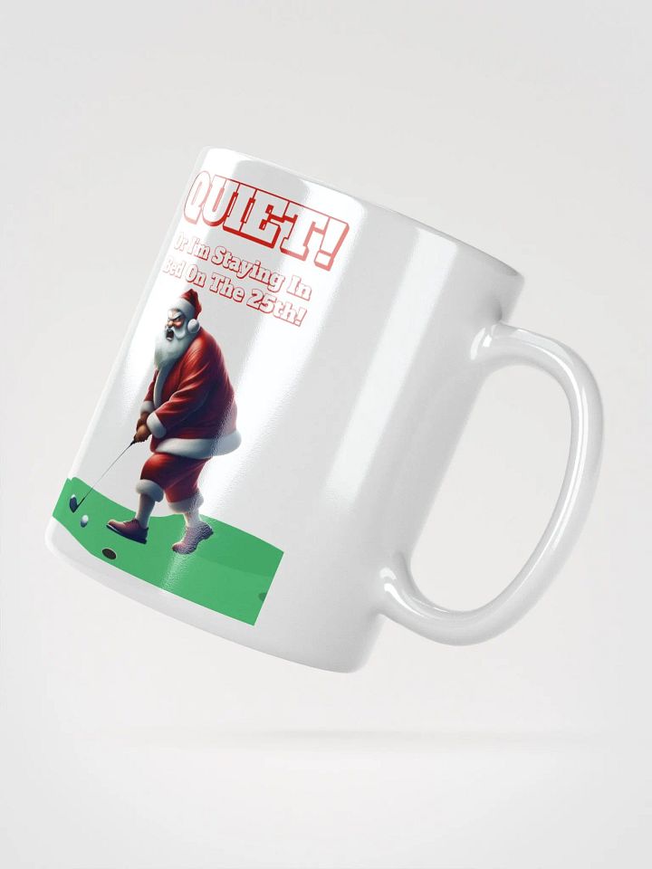 Quiet - Santa Claus Golfing White Mug product image (6)