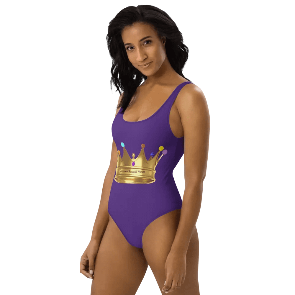 Queendom Beautiful Women Gemstone Crown Swimsuit/ Royal Purple (TM) product image (10)