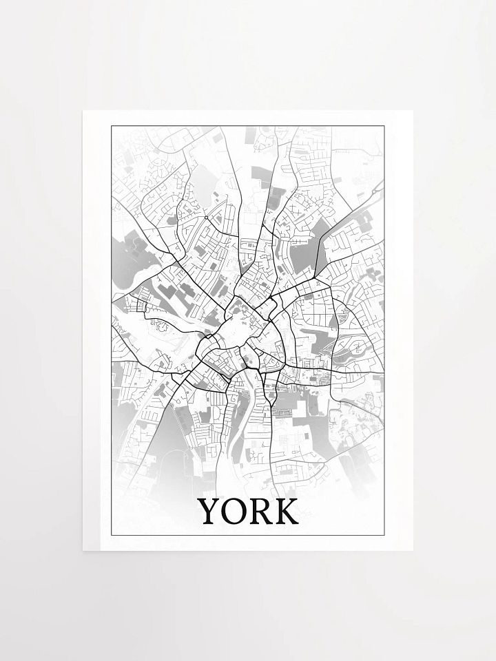 York, England, city map print product image (5)