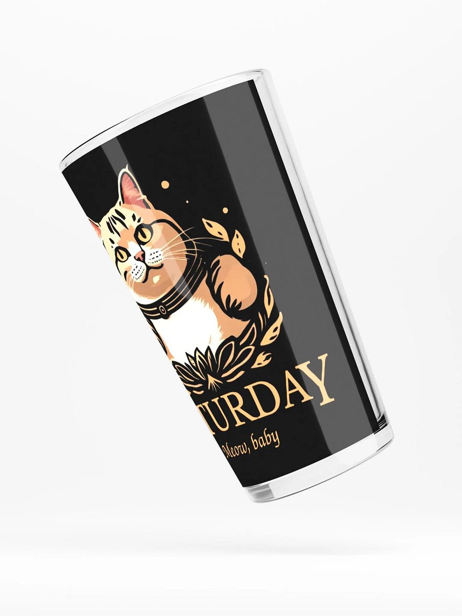 Caturday Pint Glass - Big Orange Kitty - Stable Diffusion product image (5)