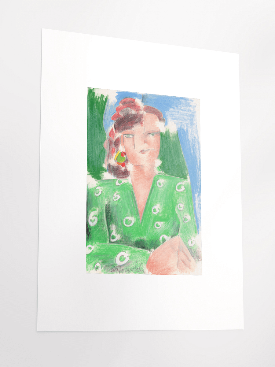Woman in Green Shirt 03.27.85 print product image (4)