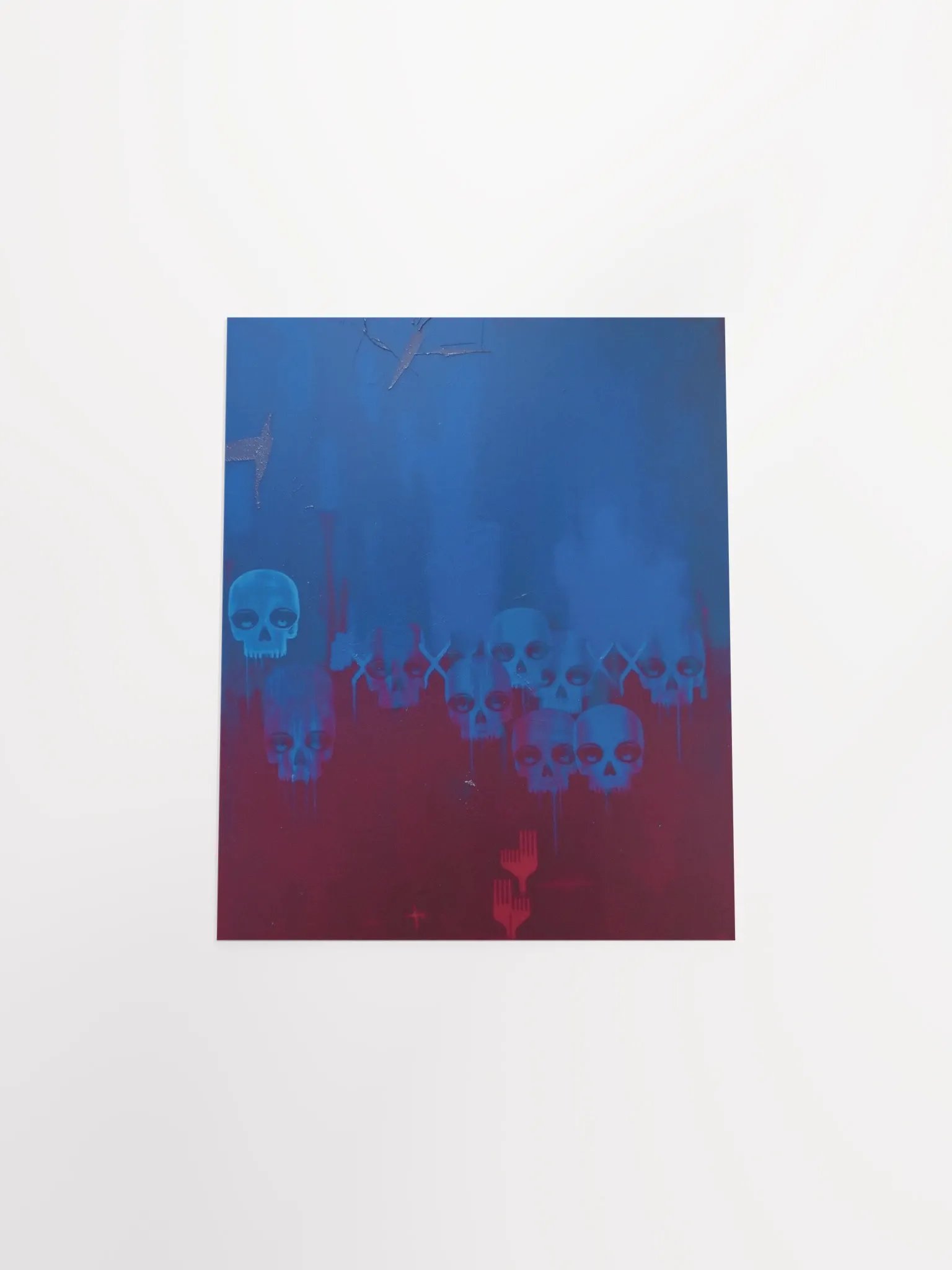 Abstract Skulls Matte Poster product image (19)