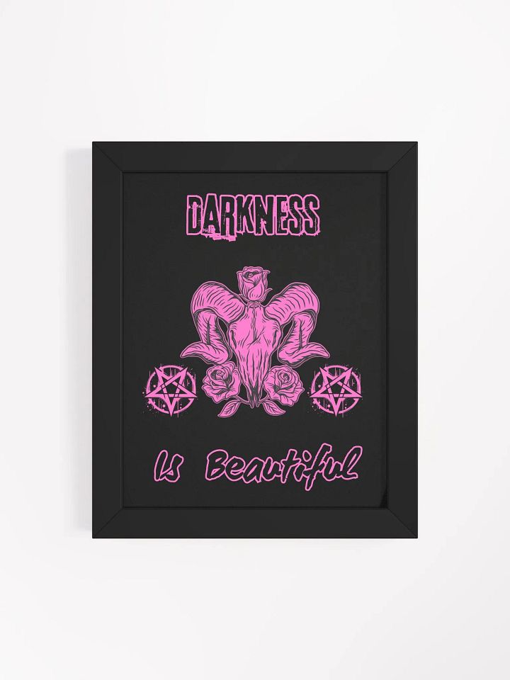 Darkness is Beautiful Framed Art product image (1)