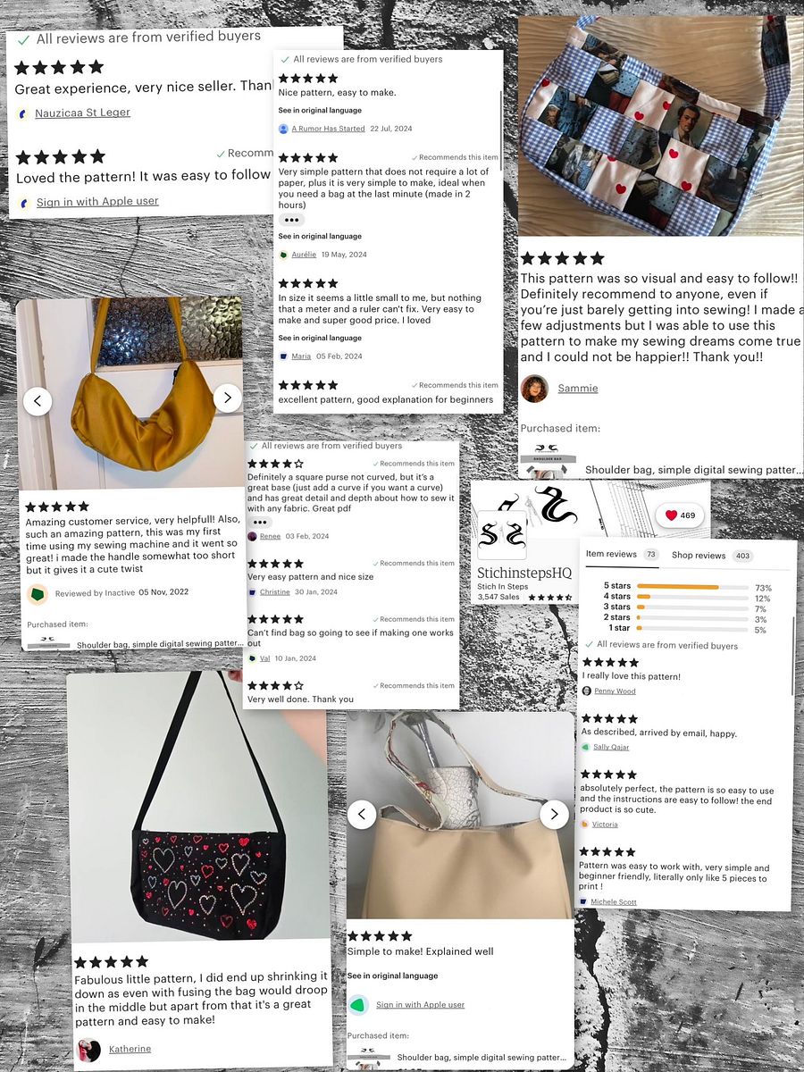 Shoulder Bag - Sewing Pattern product image (5)
