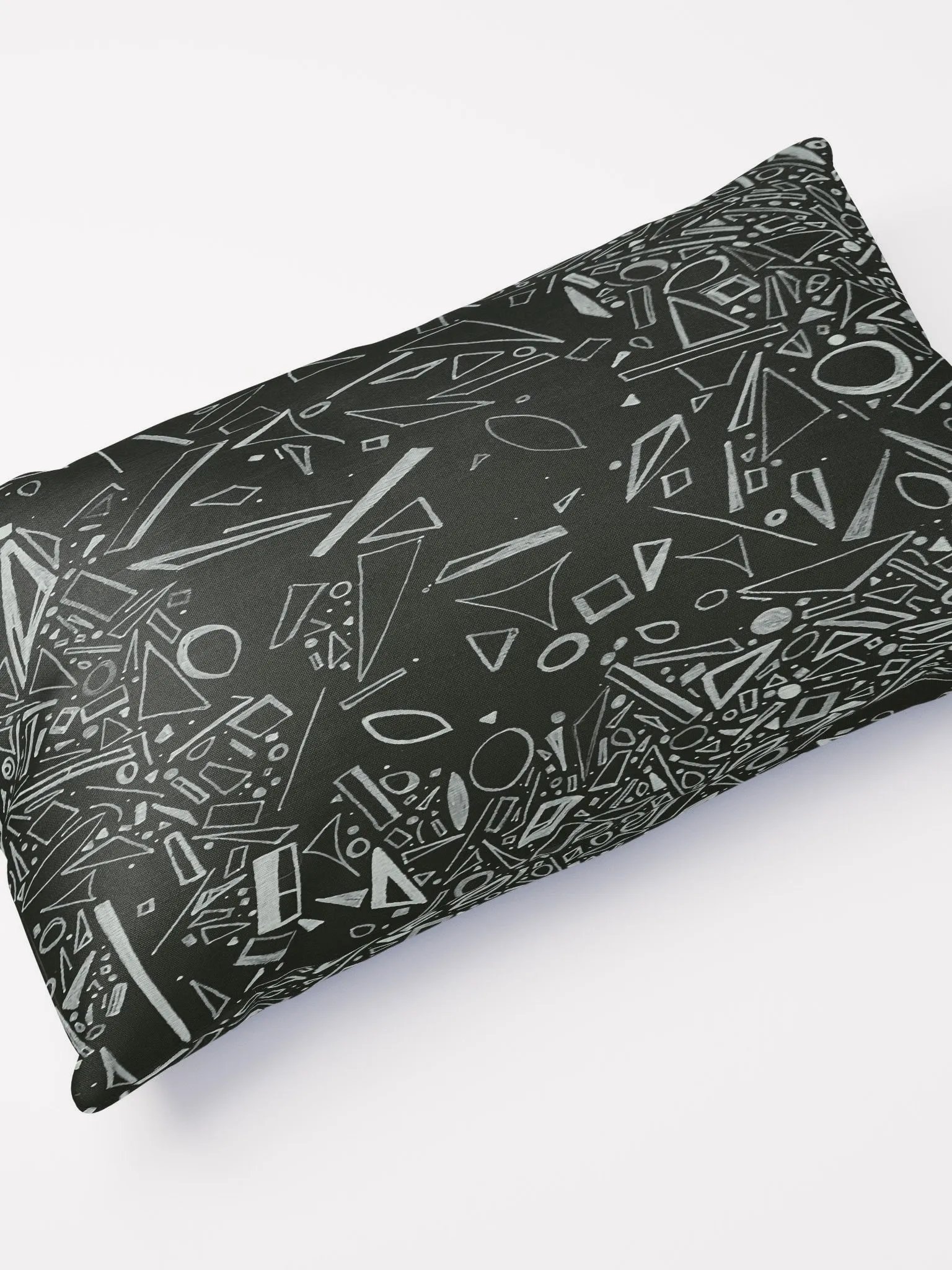 Long Graphic Black-White Pillow product image (4)