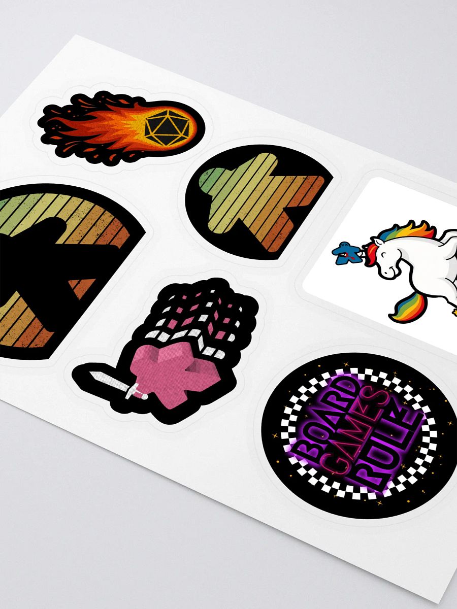 Kiss Cut Sticker Sheet for Board Game Lovers - Collection 2 product image (2)