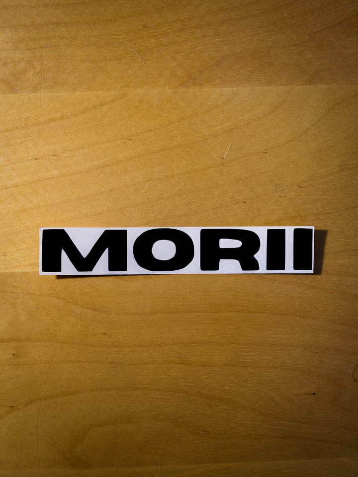 "MORII" Sticker (Black) product image (2)