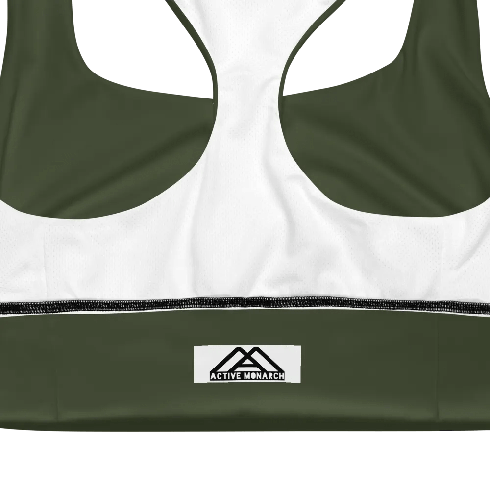 Olive Longline Sports Bra product image (7)