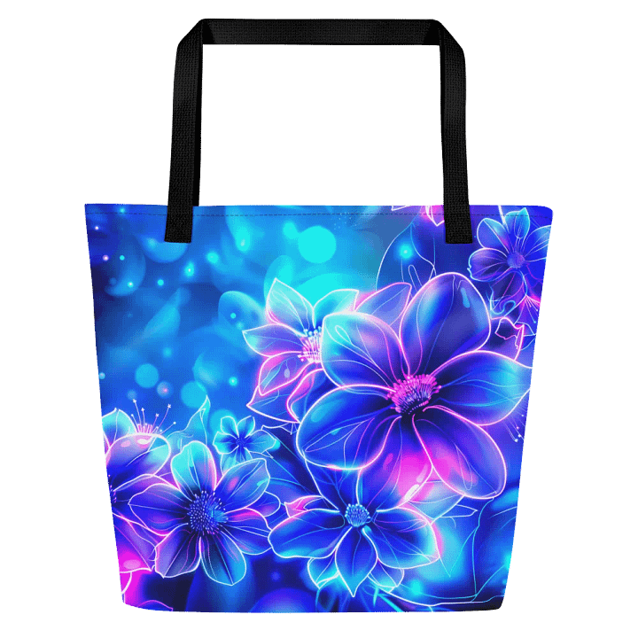 Blue Floral Tote Bag product image (1)