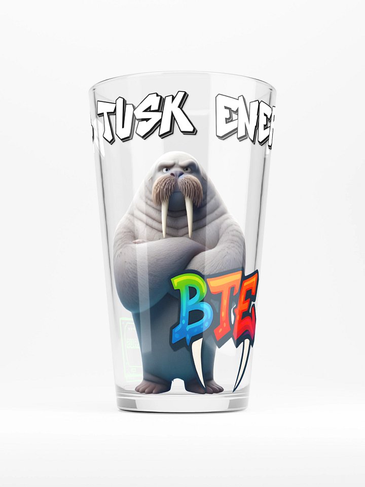 Big Tusks Energy Shaker Pint Glass product image (1)