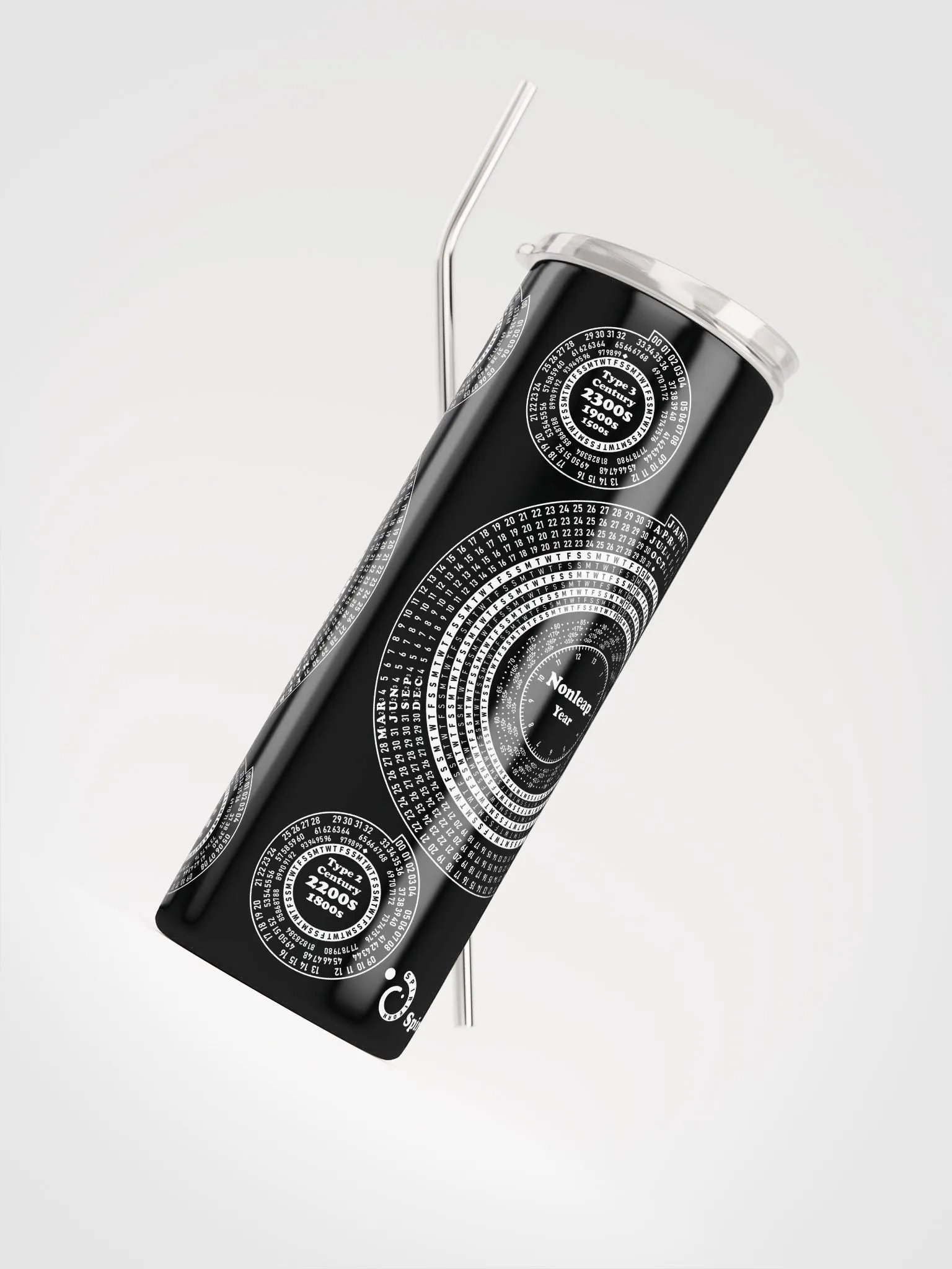 Spiriform Perpetual Calendar Stainless Steel Tumbler product image (4)