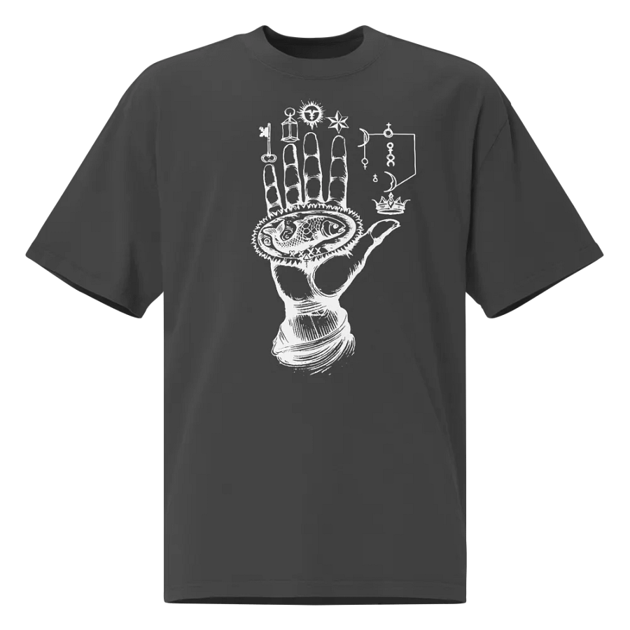 [Hand Of Mysteries 3 - White] Oversized T-Shirt product image (1)