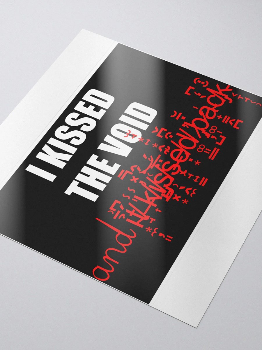 I kissed the void bubble free stickers product image (4)