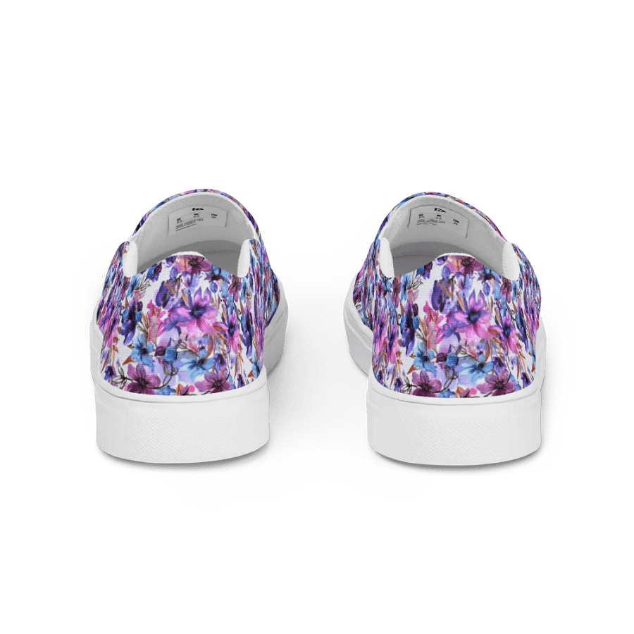 Purple Flowers Woman Canvas Shoes product image (4)
