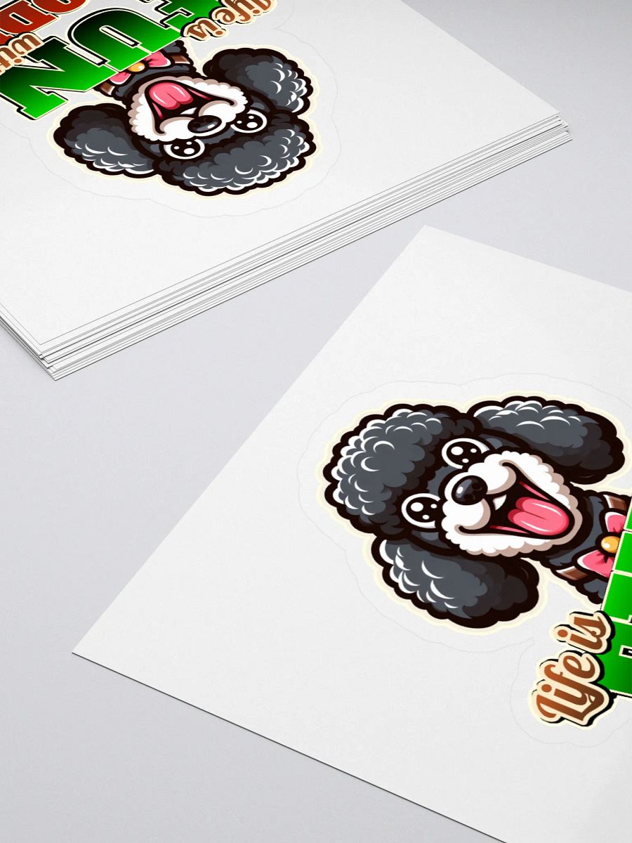 Pawsitively Poodle Kiss-Cut Stickers product image (4)