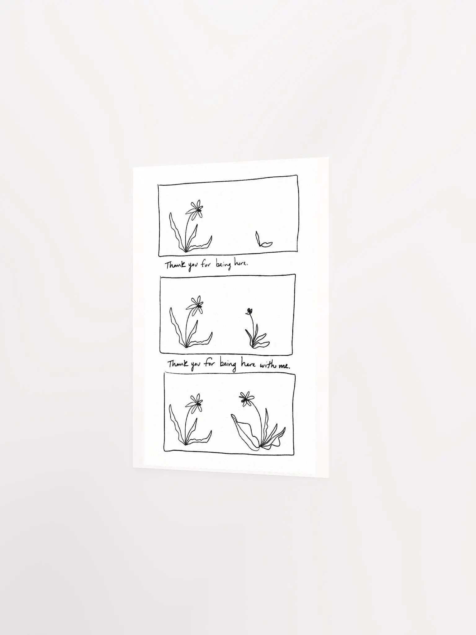 Thank You For Being Here Art Print product image (2)