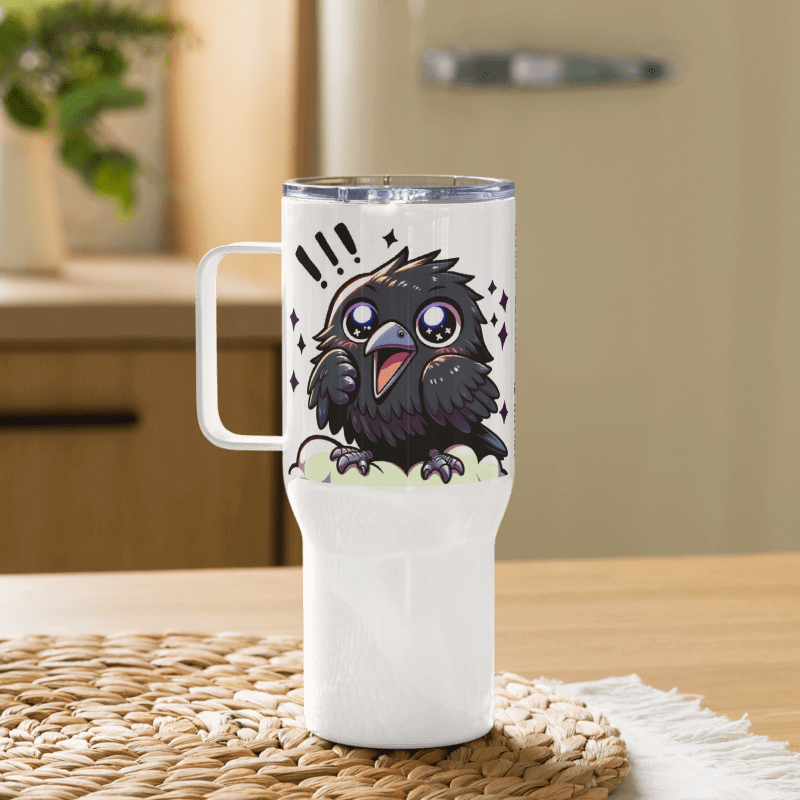 Travel Mug mit Henkel - Rabe product image (1)