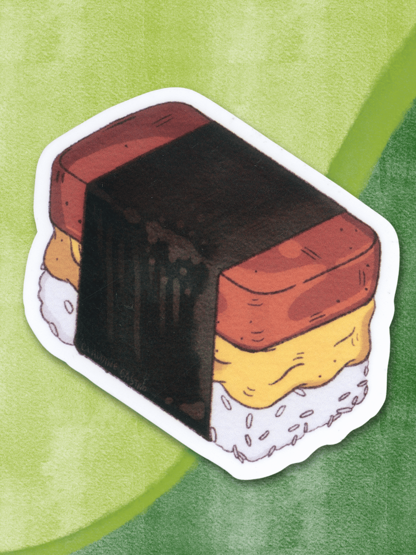 Spam Musubi Classic Waterproof Vinyl Sticker product image (1)