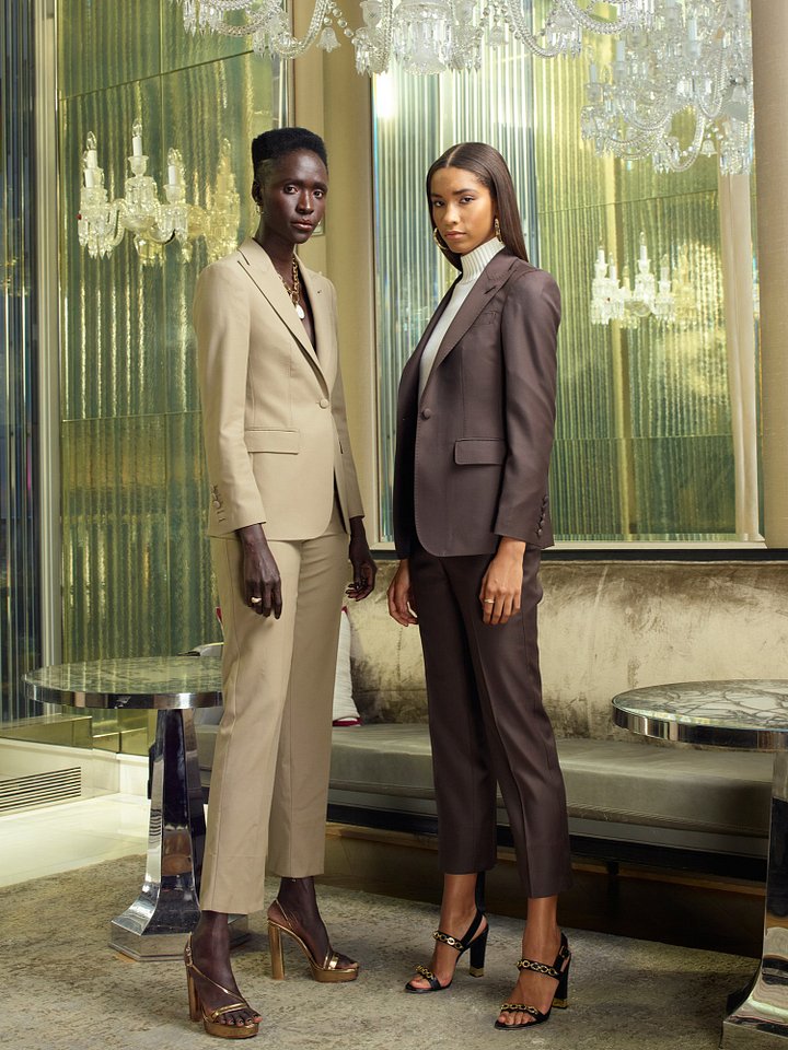 WOMEN'S CHOCOLATE BROWN WOOL SUIT product image (2)