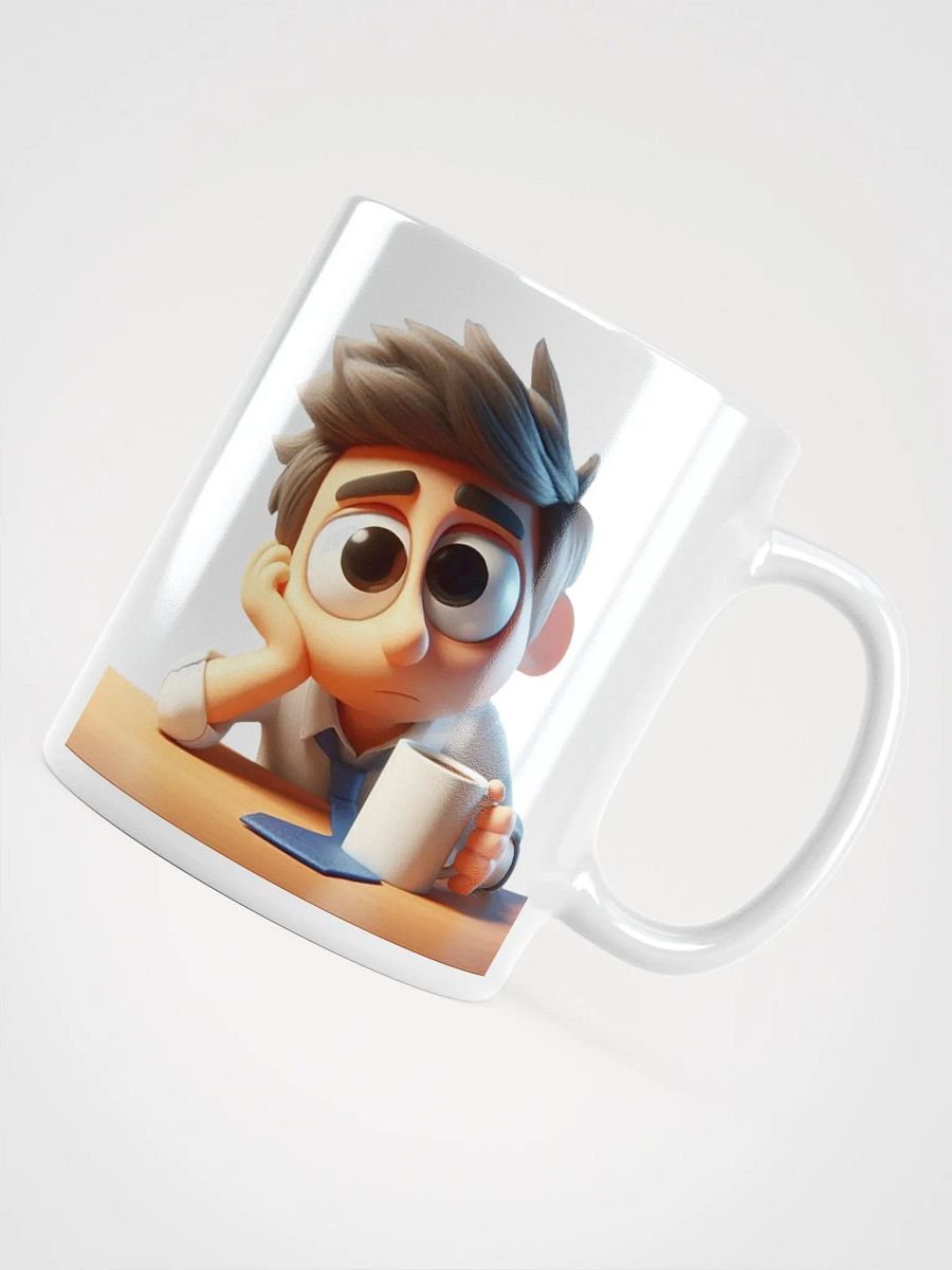 Bored Office Worker #Statement Glossy Mug - White product image (10)