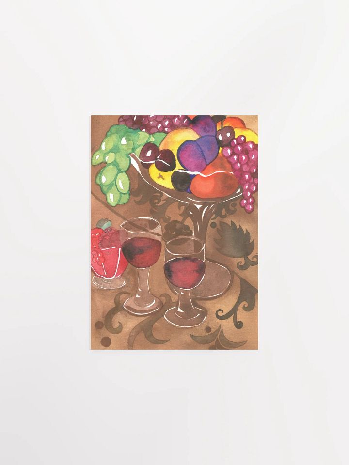 Wine And Fruits Art Print product image (1)