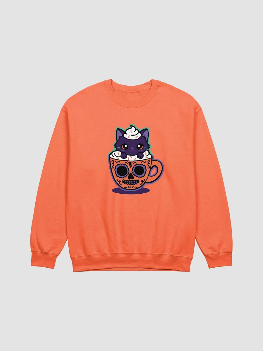 Sugar Skull Kitten Mug Classic Crewneck Sweatshirt product image (1)