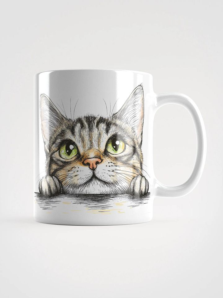 Peeking Bengal Cat Eyes Mug product image (1)