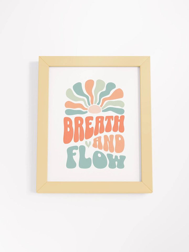 Breathe & Flow Framed Poster 🧘‍♀️ product image (2)