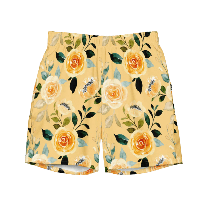 Yellow Rose Delight Mens Swimming Trunks product image (2)