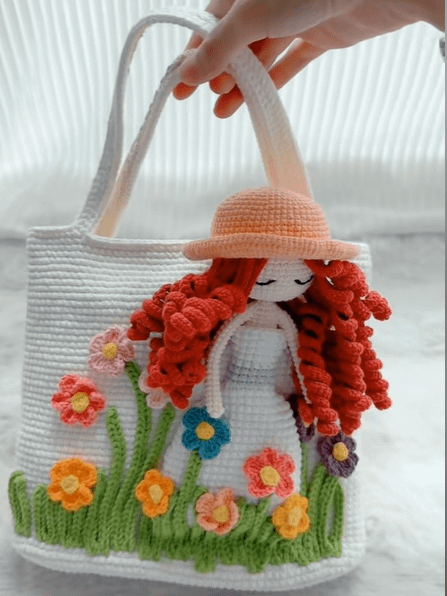 PDF pattern for this bright girl with bag product image (1)