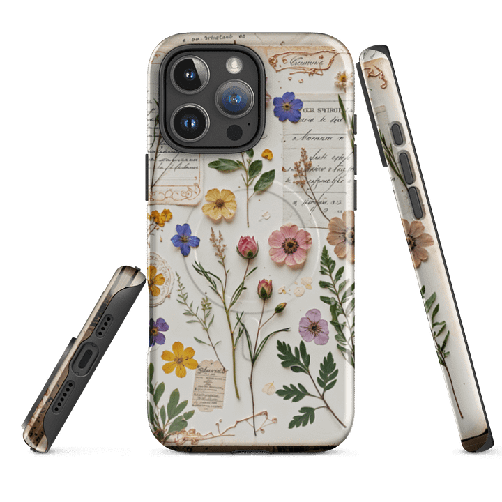 Vintage Botanical Journal Collage iPhone® Case Mag Safe product image (2)