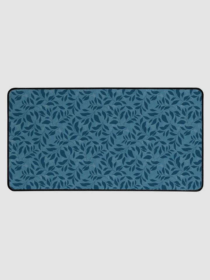 Midnight Foliage Blue Desk Mat product image (1)