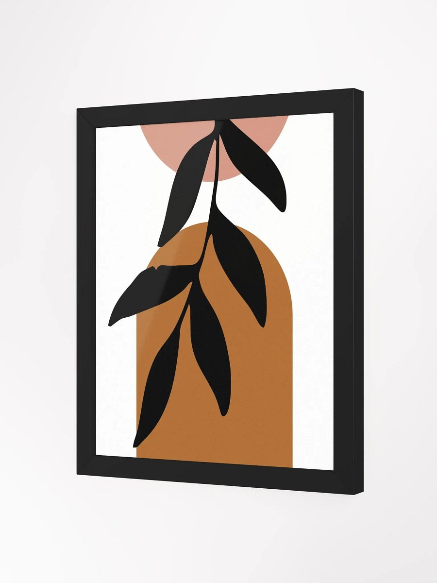 Modern Leaf Abstract Framed Poster product image (23)