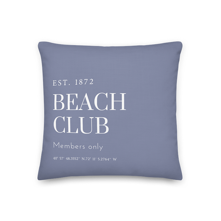 Blue Beach Club Premium Pillow/Blauer Strand Club Premium Kissen product image (3)