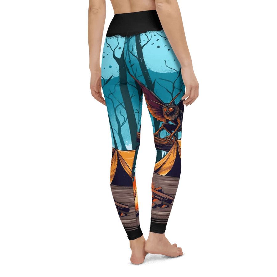 Eerie MothMan Forest Yoga Leggings product image (8)