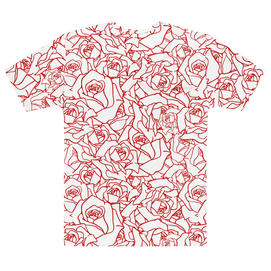 Loads of Roses · white-red crew neck t-shirt product image (7)