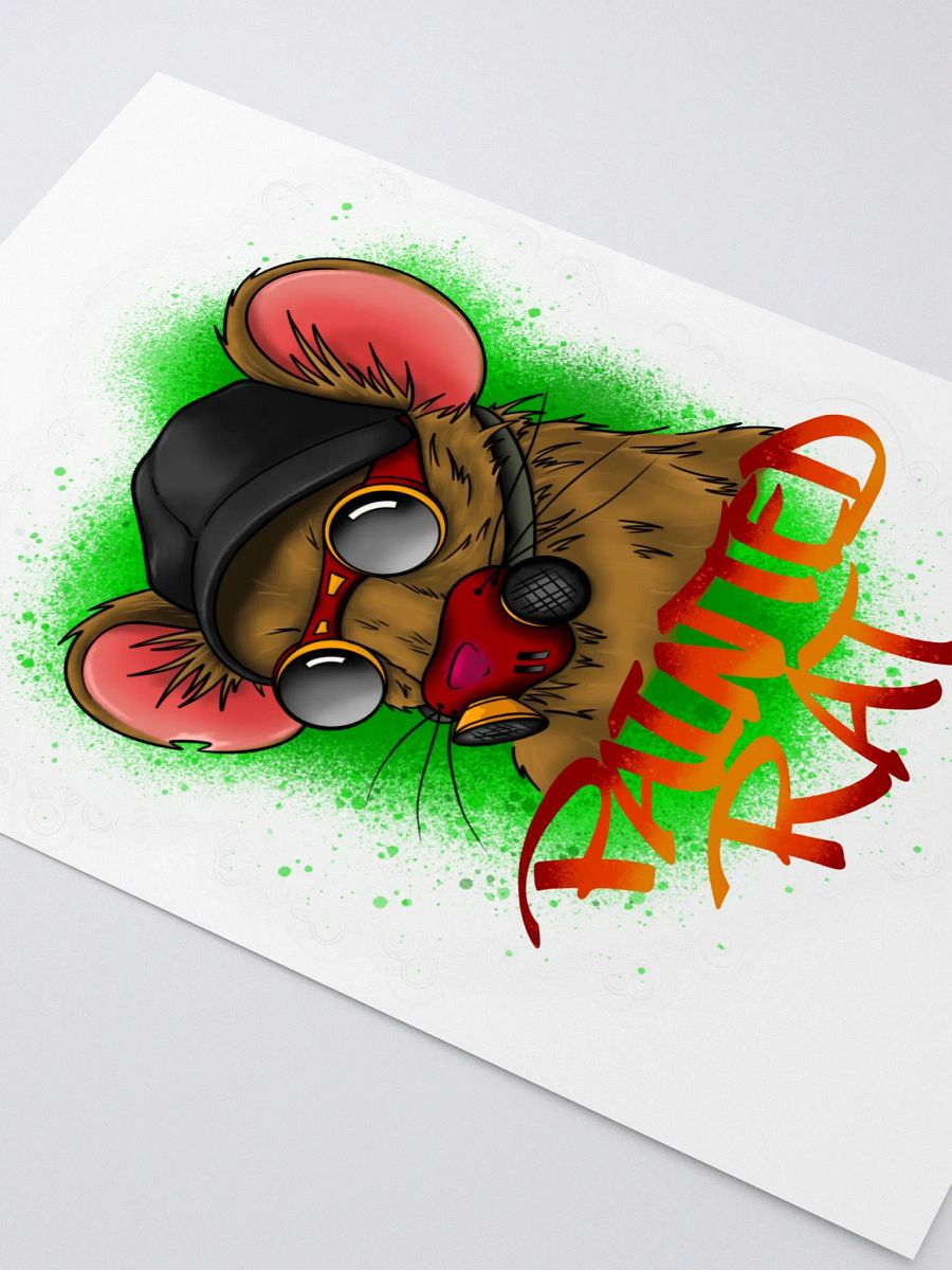 Big Painted Rat Sticker product image (3)